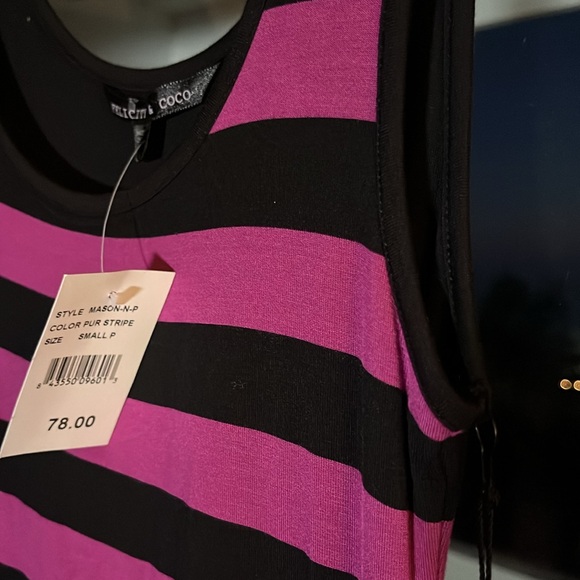 NWT Felicity & Coco Mason Purple Stripes Dress - Picture 3 of 5